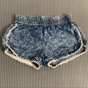 Derek Heart Acid Wash Shorts Sz S